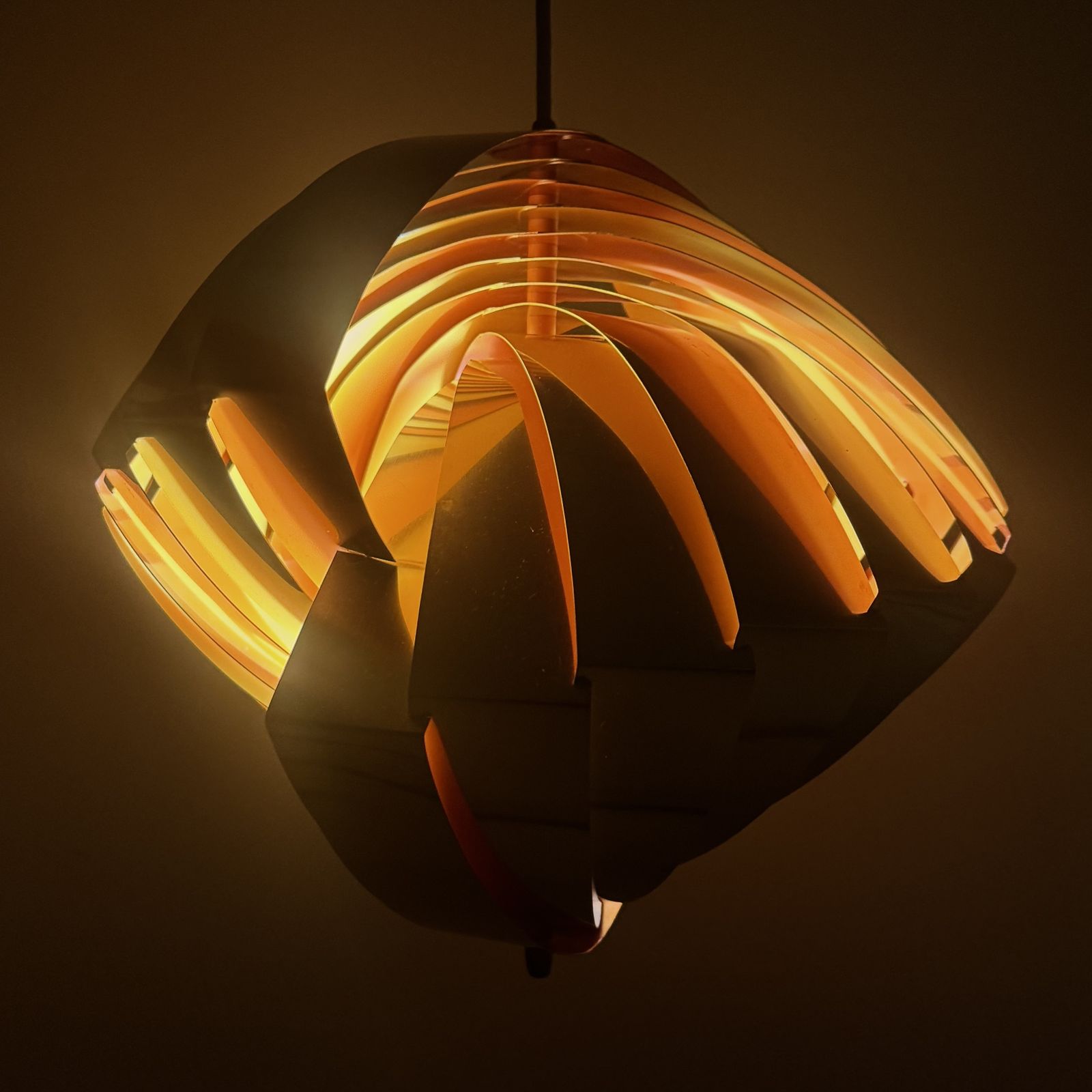 A 1960s Danish  Louis Weisdorf Konkylie Pendant Lamp For Lyfa, 1963. photo 875.0