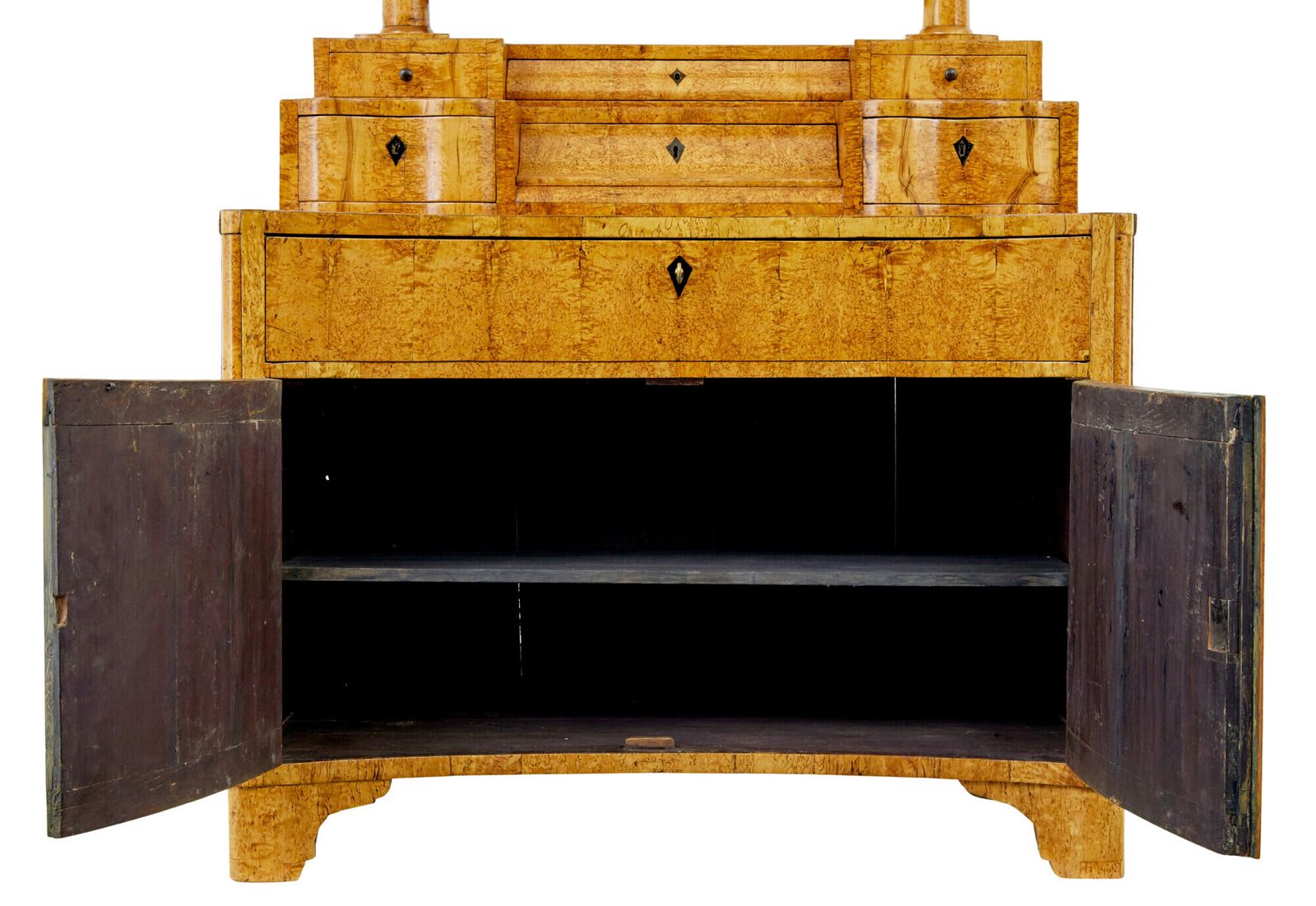 Early 19th Century Birch Biedermeier Vanity Chest Of Drawers photo vinterior