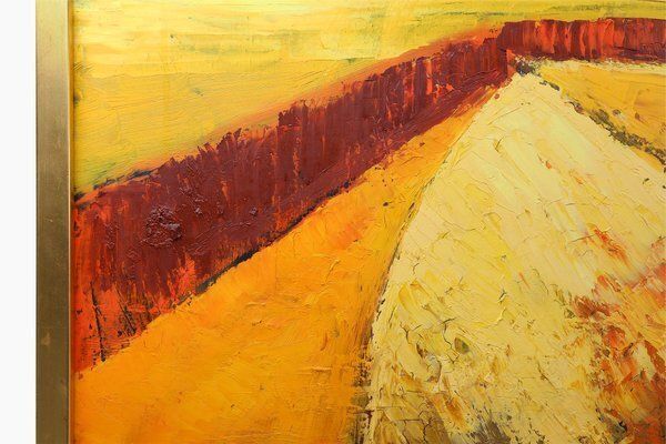 Piet Van Den Buys, Large Landscape, 1950s, Oil On Canvas photo buy