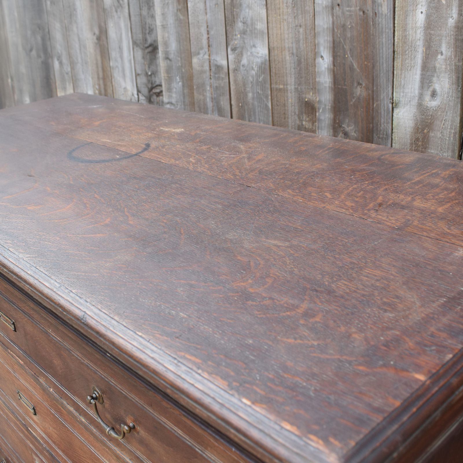 1745.0 Antique Museum Collector's Cabinet Haberdashery Shop Display Oak Bank Of Drawers photo