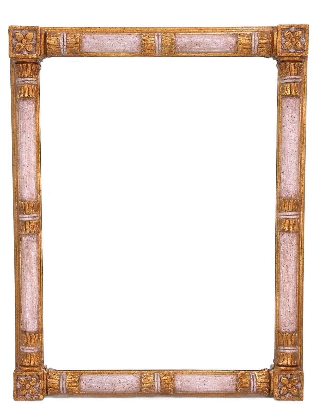 Mid Century Gilt Wall Mirror, Handcarved, 20th Century   Italy Ca. 1950