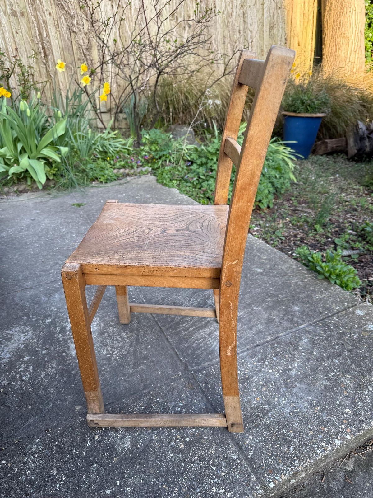 Vintage Child's Chair   Rustic Wooden Child's Chair, Mid Century Chair   Playroom Furniture, Bedroom Chair photo 82.0