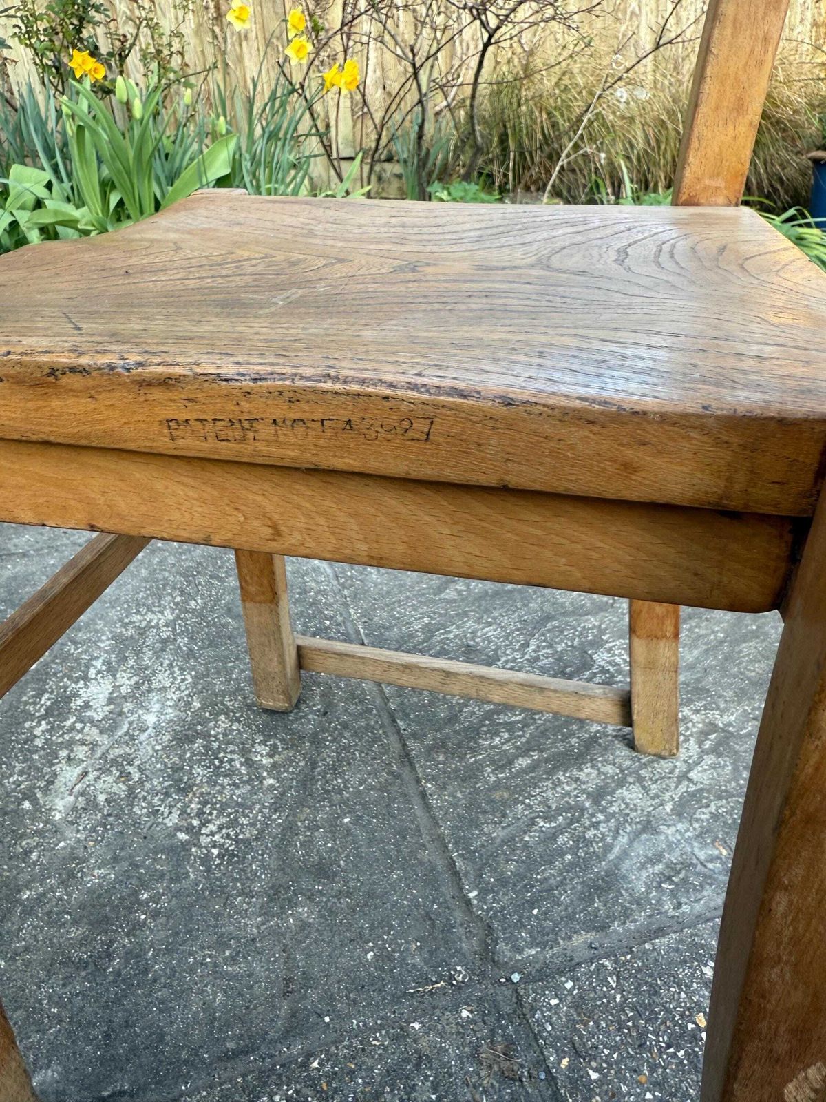 photo furniture Vintage Child's Chair   Rustic Wooden Child's Chair, Mid Century Chair   Playroom Furniture, Bedroom Chair