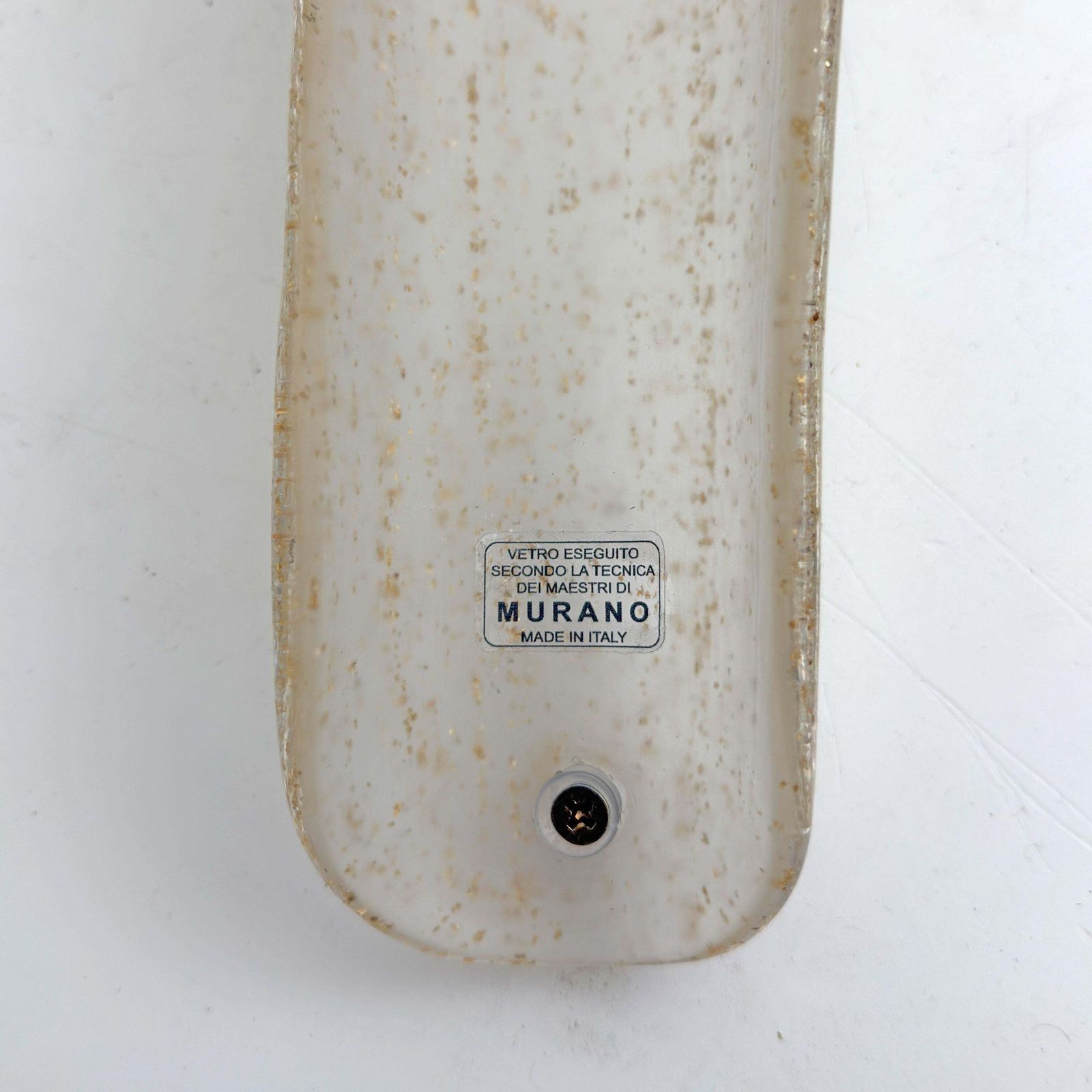4934.0 Pair Of 20th Century Modern Sconces In Frosted Murano Glass And Gold Leaf photo