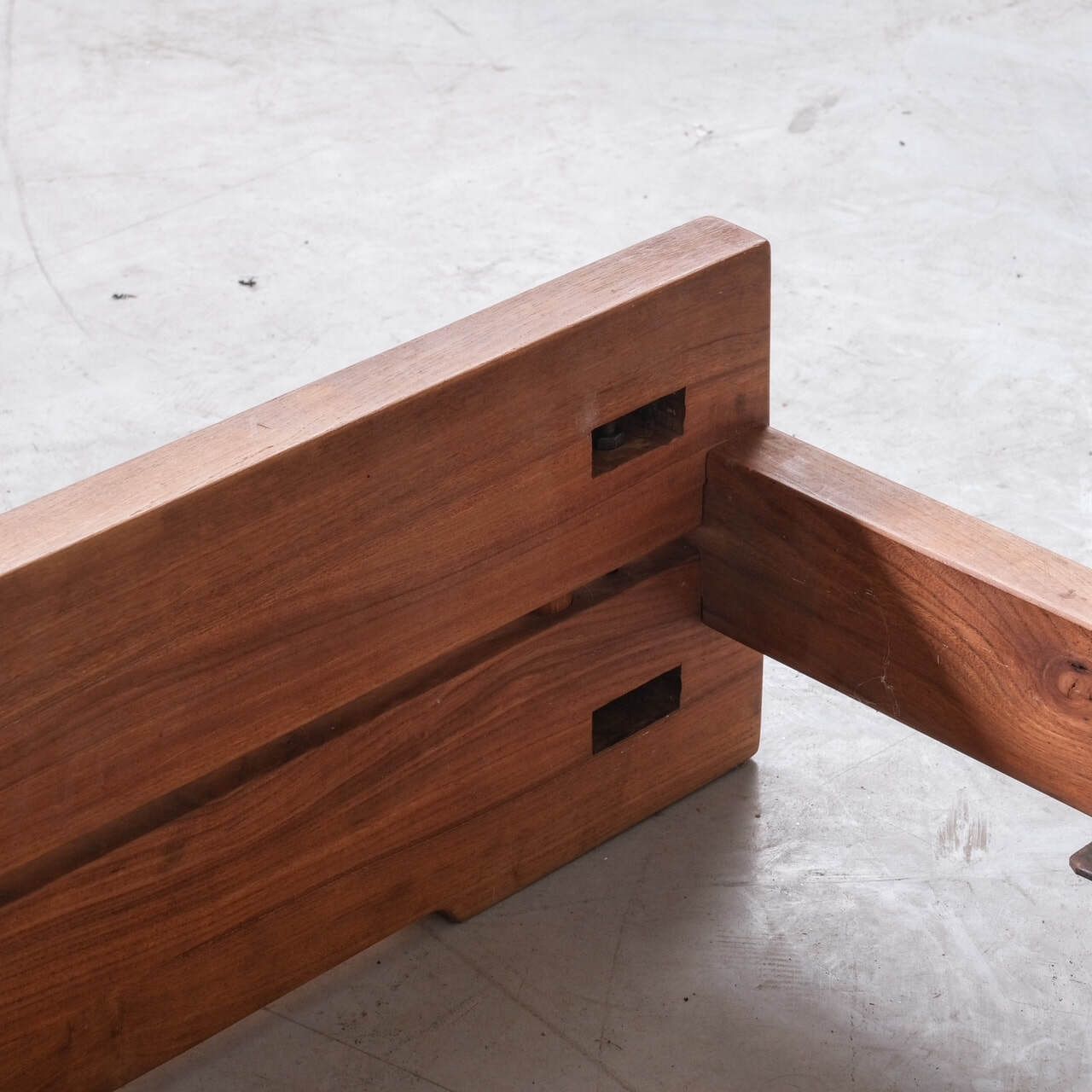 Pierre Chapo Mid Century L02a Elm Single Day Bed (1 Available) photo vintage