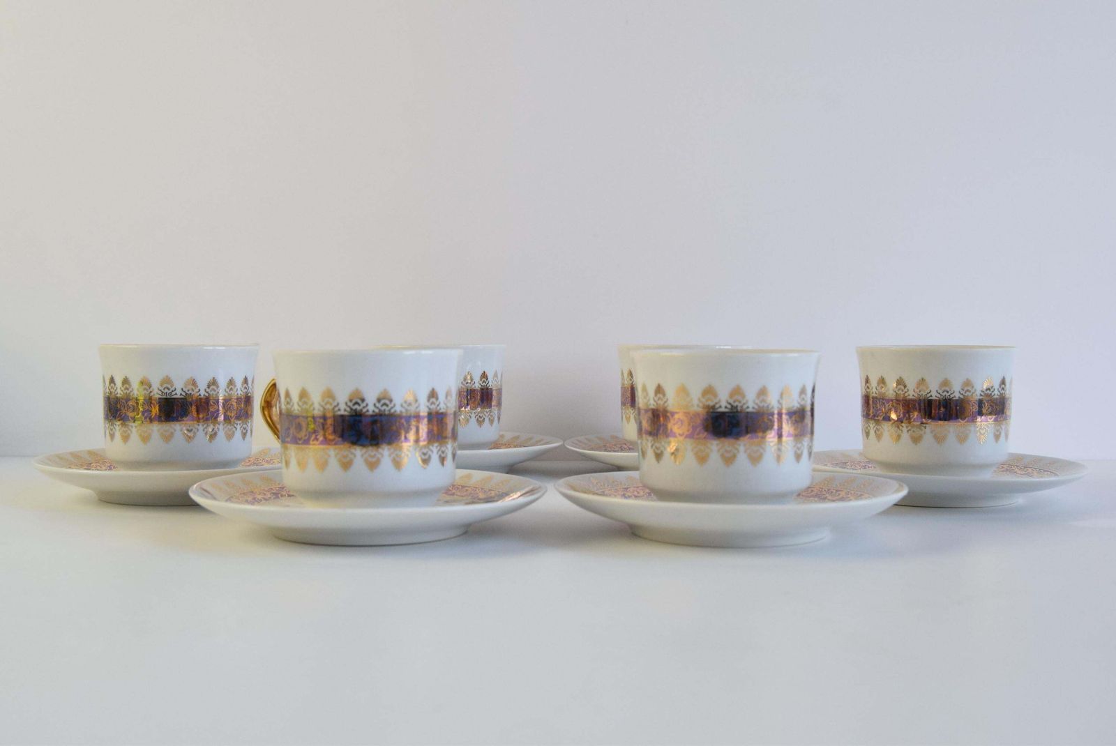 Set Of Six Cups And Saucers By Epiag 1950 photo 317.0