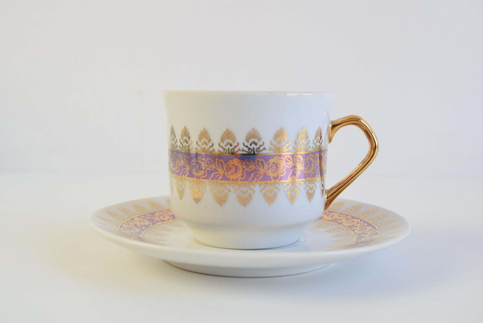 photo vintage Set Of Six Cups And Saucers By Epiag 1950