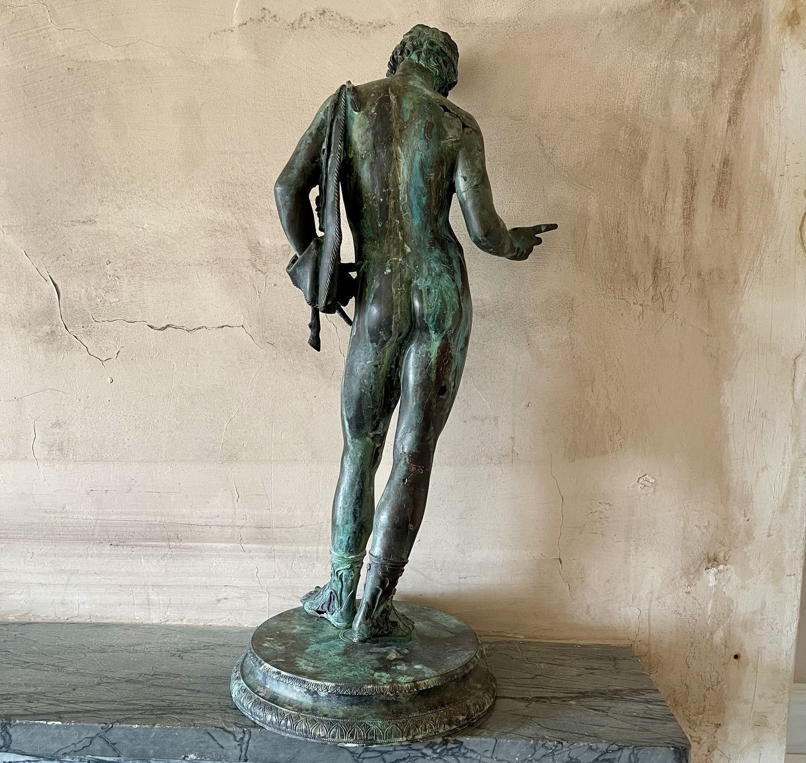 A Grand Tour Bronze Of Narcissus photo for sale