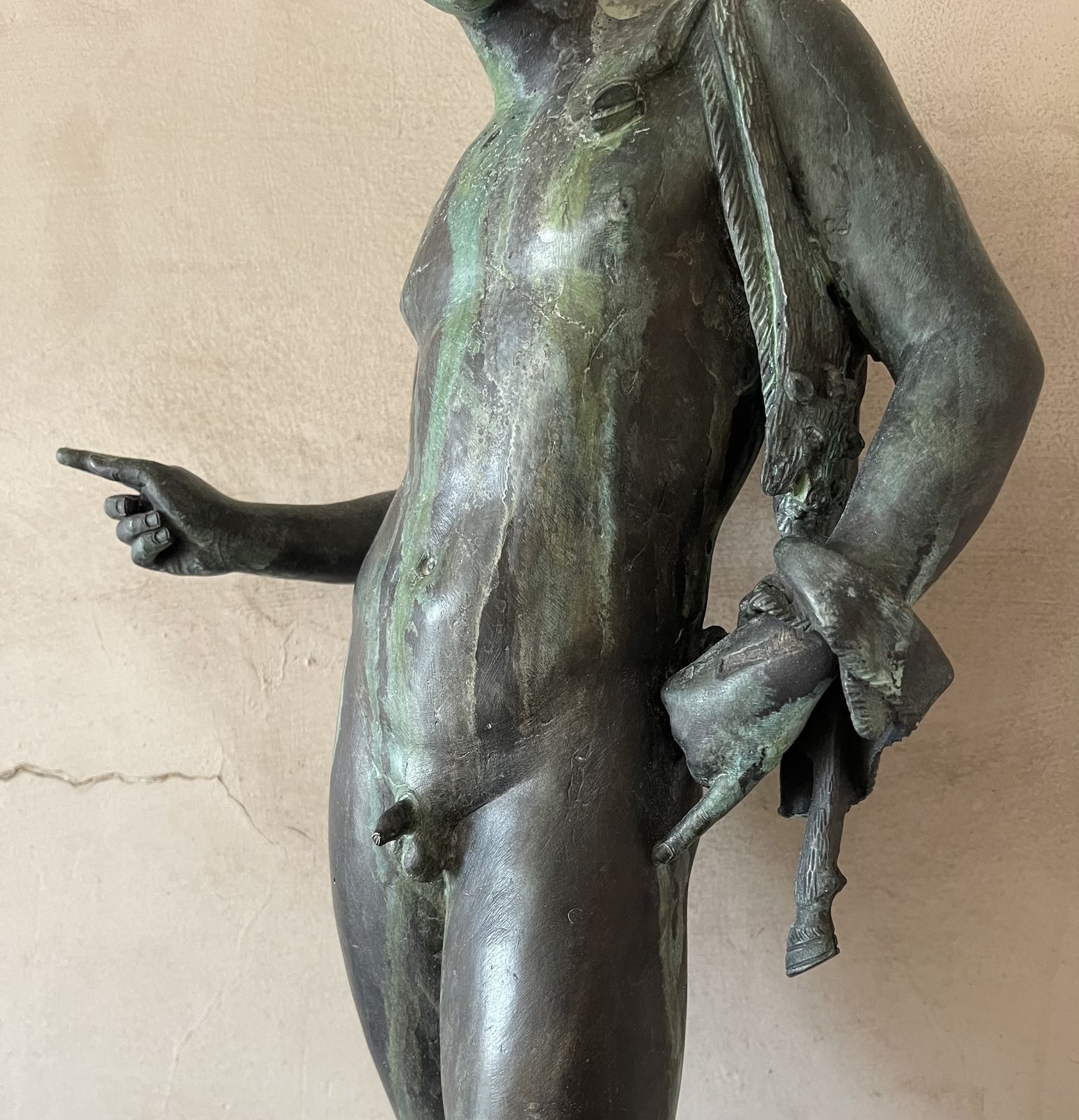 A Grand Tour Bronze Of Narcissus photo vintage