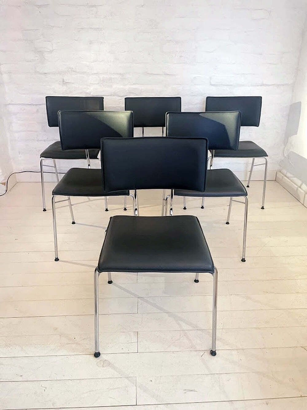 photo furniture Sparta Lederen Stoel Van Christoph Hindermann Voor Dietiker, Jaren 1990