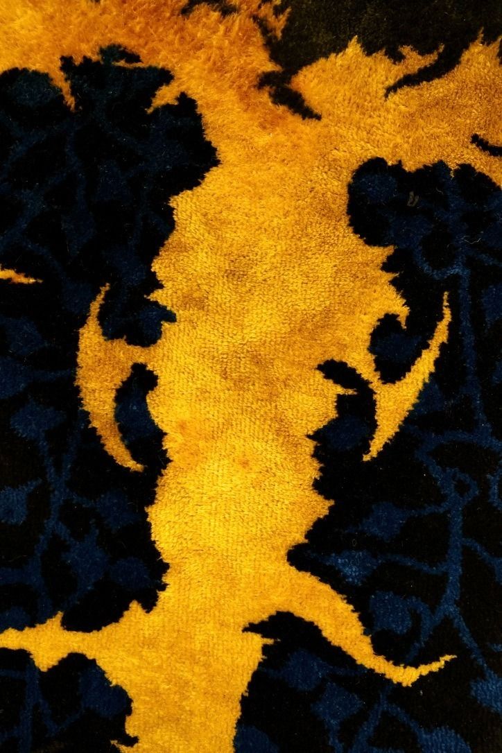 photo furniture Xxl Wool Rug Saturne By Marc Petit For Saint Frères, France 1960s