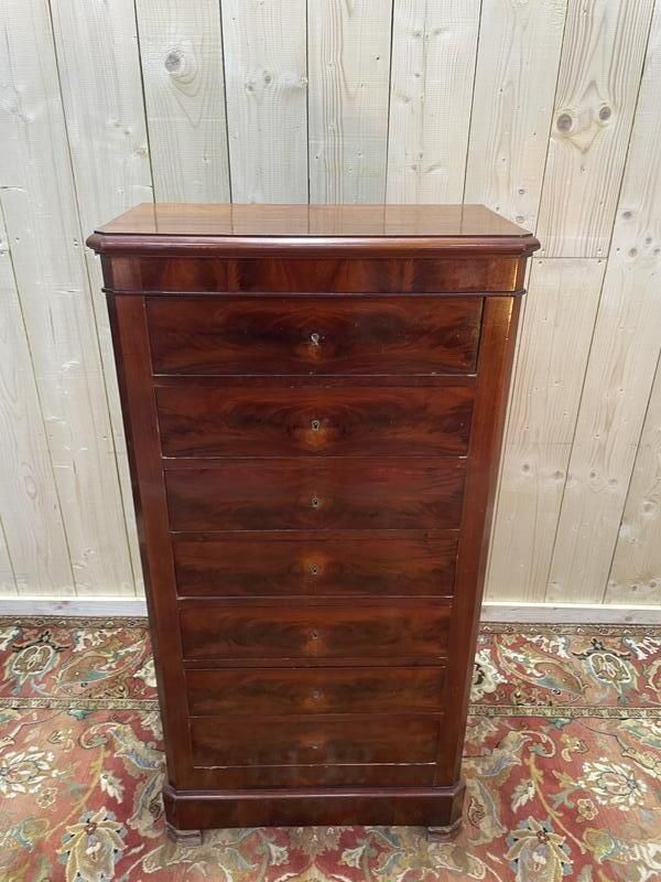 Semainier époque Louis Philippe En Acajou Et Placage D’acajou photo Furniture