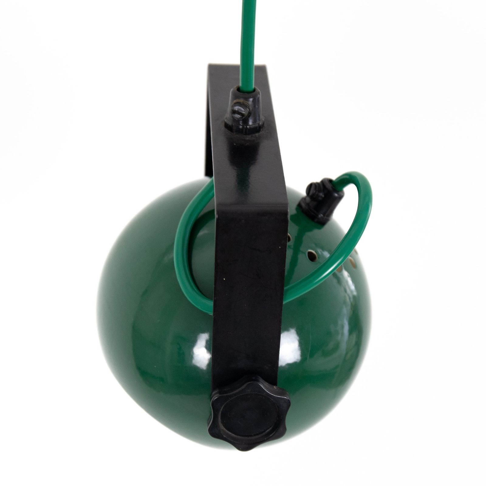 Green Space Age Hanging Ball Lamp By Abo Randers Of Denmark, 1970s photo vinterior