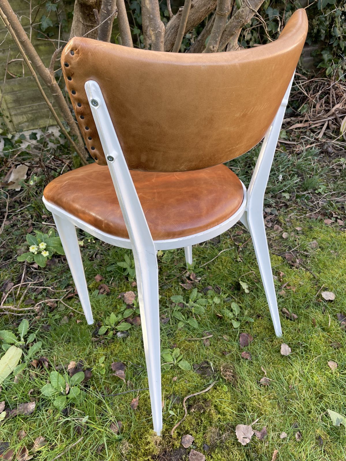 2 Ernest Race Ba3,  Chairs Mid Century Design Probably Made In 1990s Brown Leather And Red Leather photo 320.0
