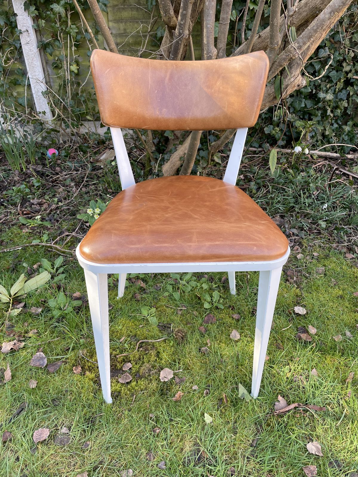 2 Ernest Race Ba3,  Chairs Mid Century Design Probably Made In 1990s Brown Leather And Red Leather photo Furniture