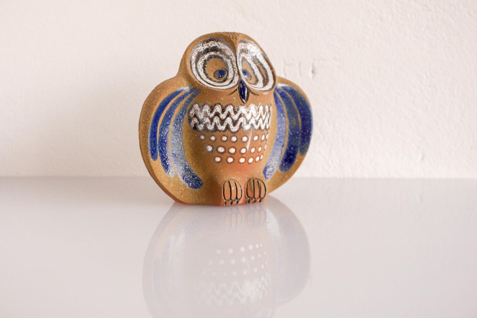 Uil Figuur In Keramiek Van Thomas Hellström Voor Nittsjö, Zweden photo furniture