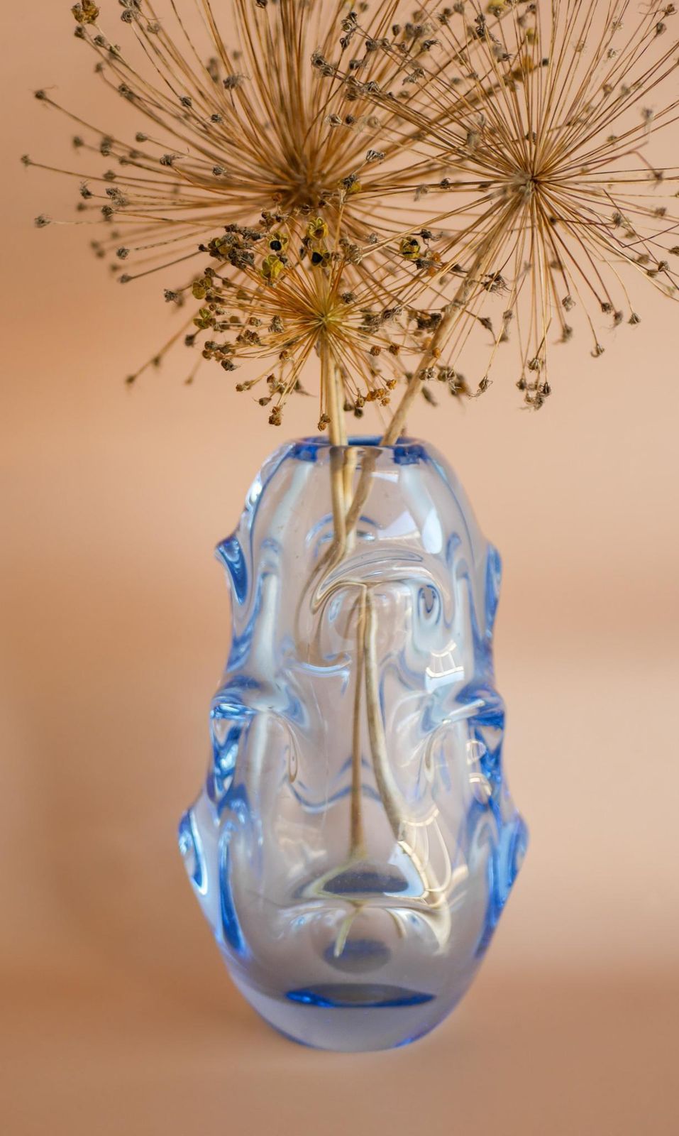 Pale Baby Blue Art Glass Vase By Börne Augustsson For åseda, Sweden photo 329.0