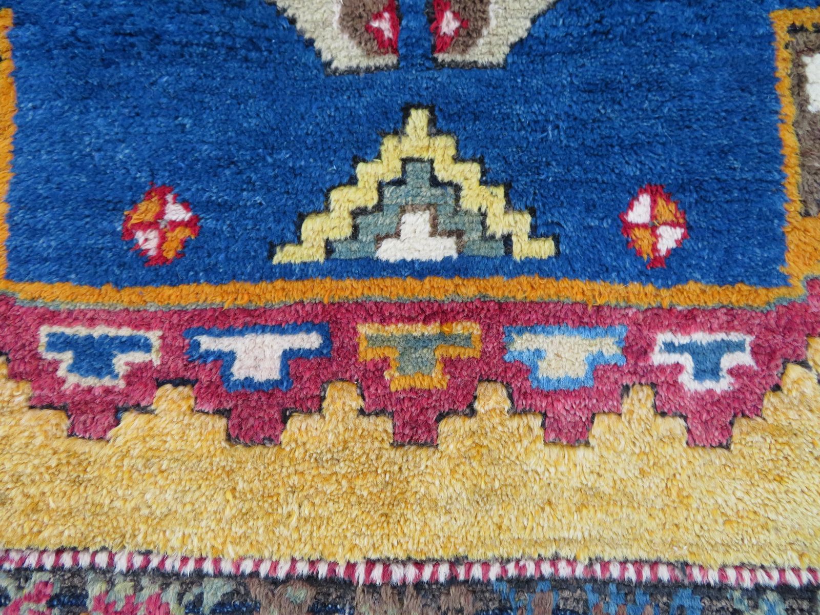 Textiles Antique Turkish Konya Yatak Rug. Central Anatolia.Circa 1870. 173cm X 123cm. photo