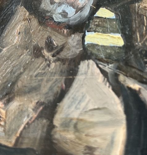 photo vinterior Donald Macleod Scottish Oil On Board Contemporary Art
