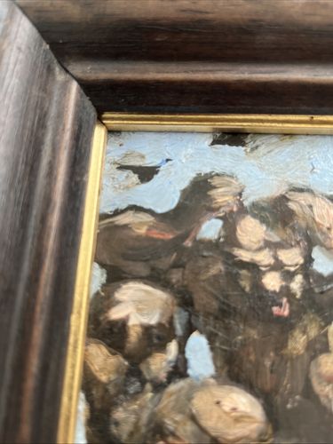 photo vintage Donald Macleod Scottish Oil On Board Contemporary Art