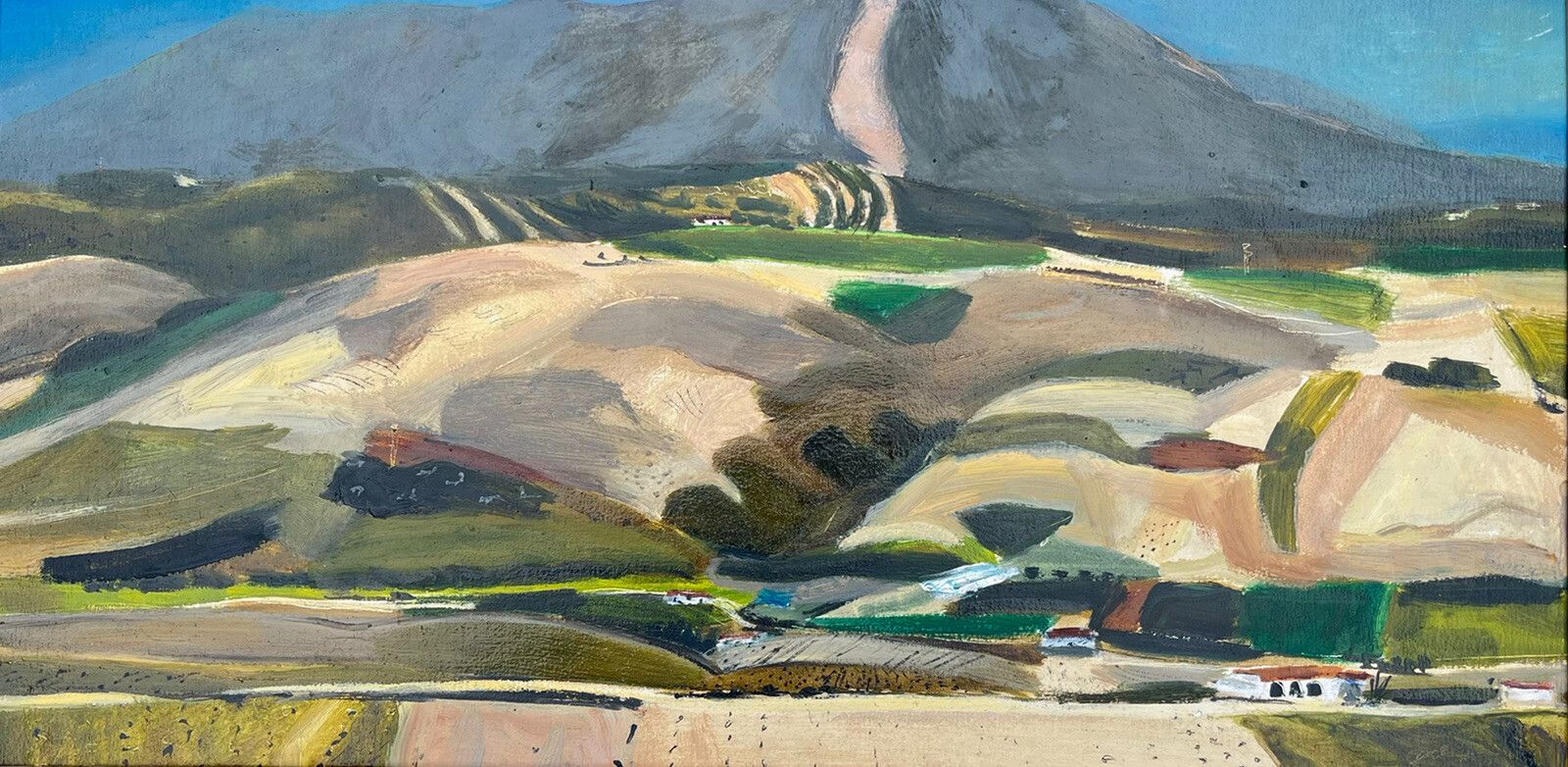 David Ralph Simpson British Late 20th Century Oil On Board Landscape