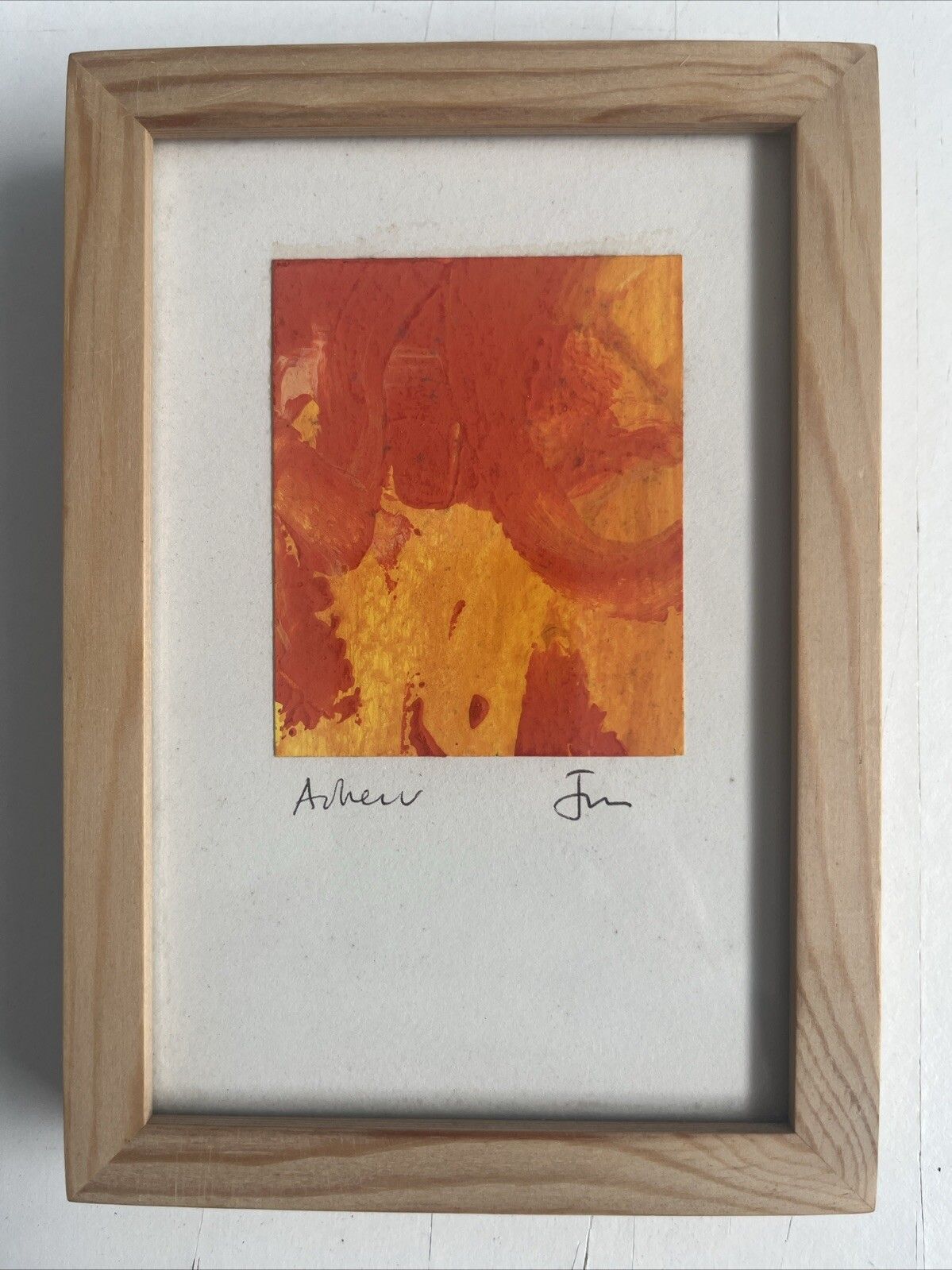 John Miller ‘Miniature’  British Contemporary Gouache On Paper photo vintage