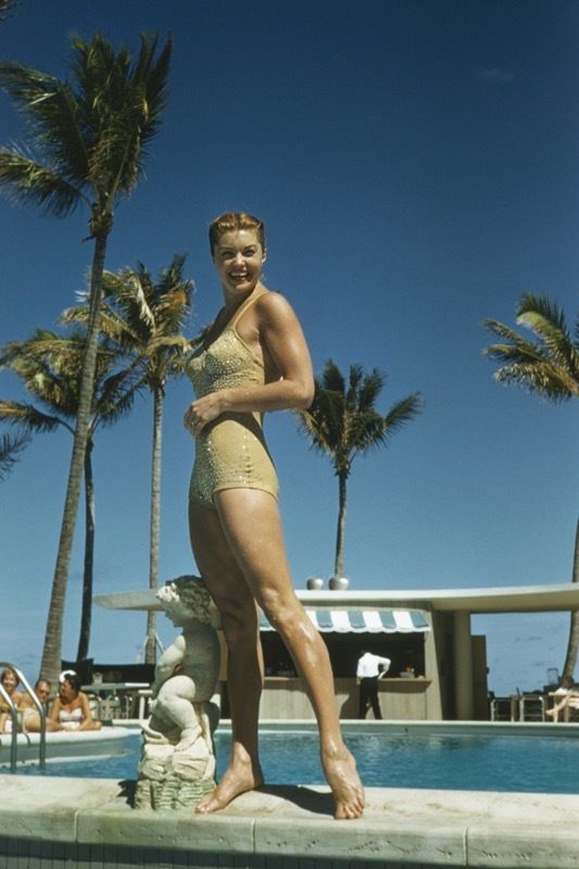 Slim Aarons 'Esther Williams' Framed White