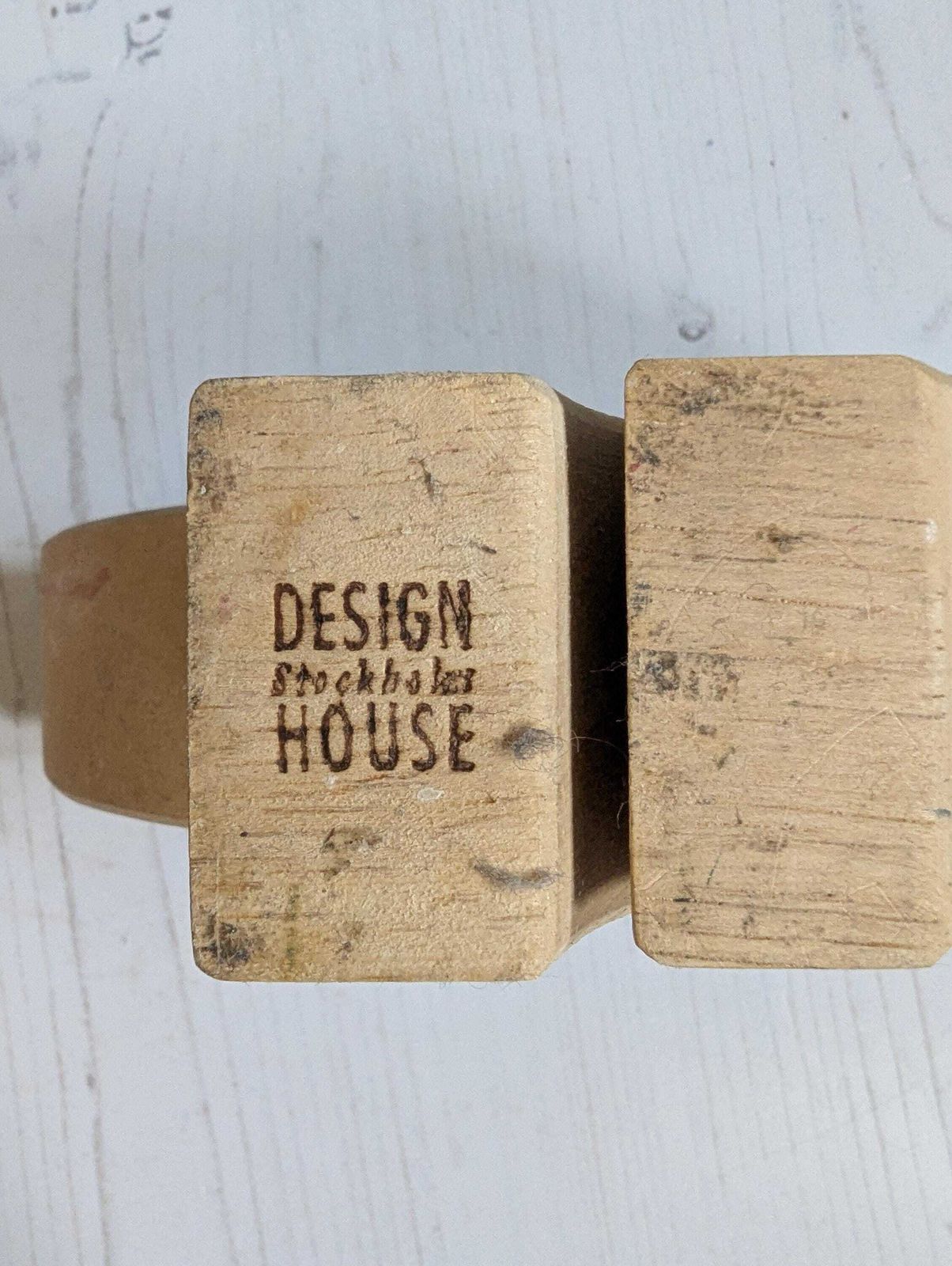 Design House Stockholm Wooden Candle Holder Candelabra Modern Contemporary Scandinavian Design photo for sale