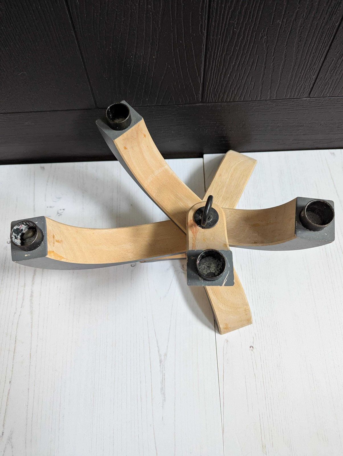 Design House Stockholm Wooden Candle Holder Candelabra Modern Contemporary Scandinavian Design photo vinterior