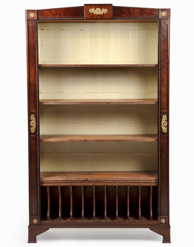 19th Century French Empire Style Rosewood Bookcase photo furniture