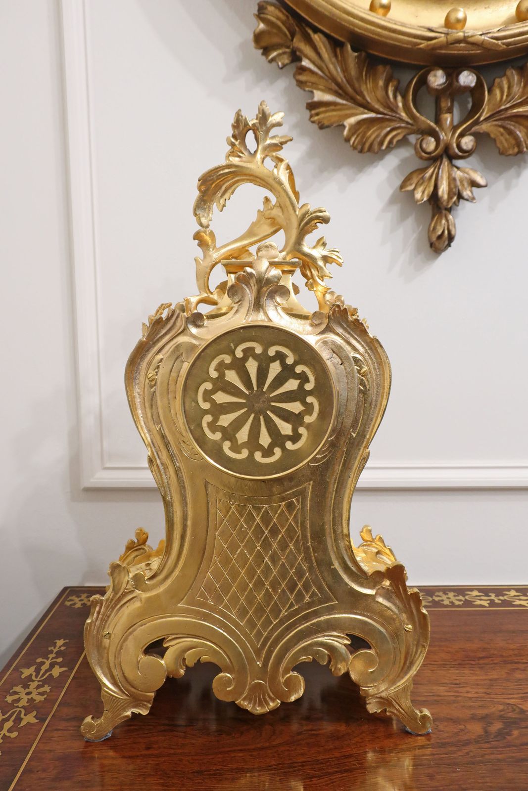 photo buy French Louis XV Style Gilt Brass Mantel Clock By Japy Freres