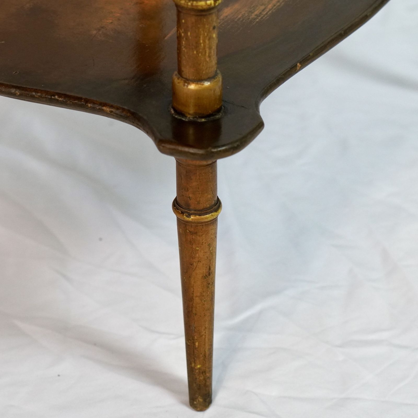 photo furniture Continental Painted Two Tier étagère Side Table
