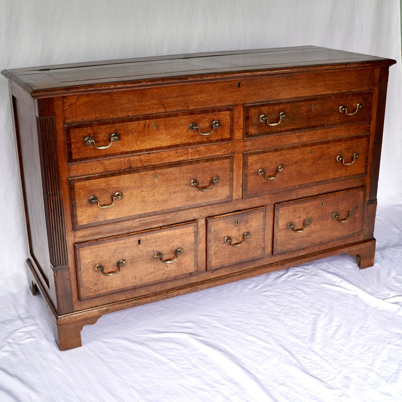 Georgian Oak Lancashire/ Mule Chest photo for sale