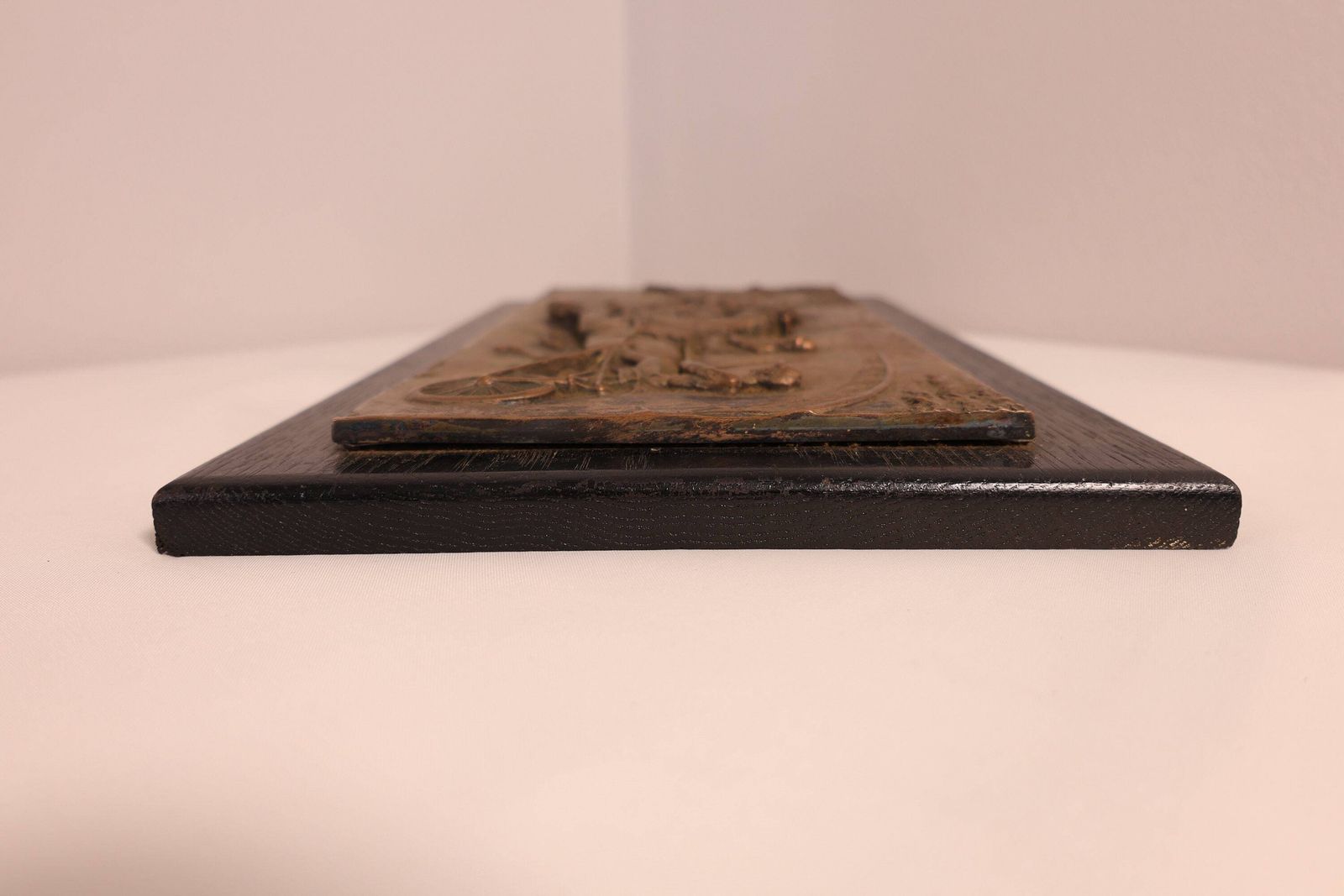 Bronze Chariot Race Relief Plaque. Bronze Plaque. Chariot Race Art. Detailed Bronze Artwork. Wall Art. Gift Idea. Mid Century Art photo 218.0