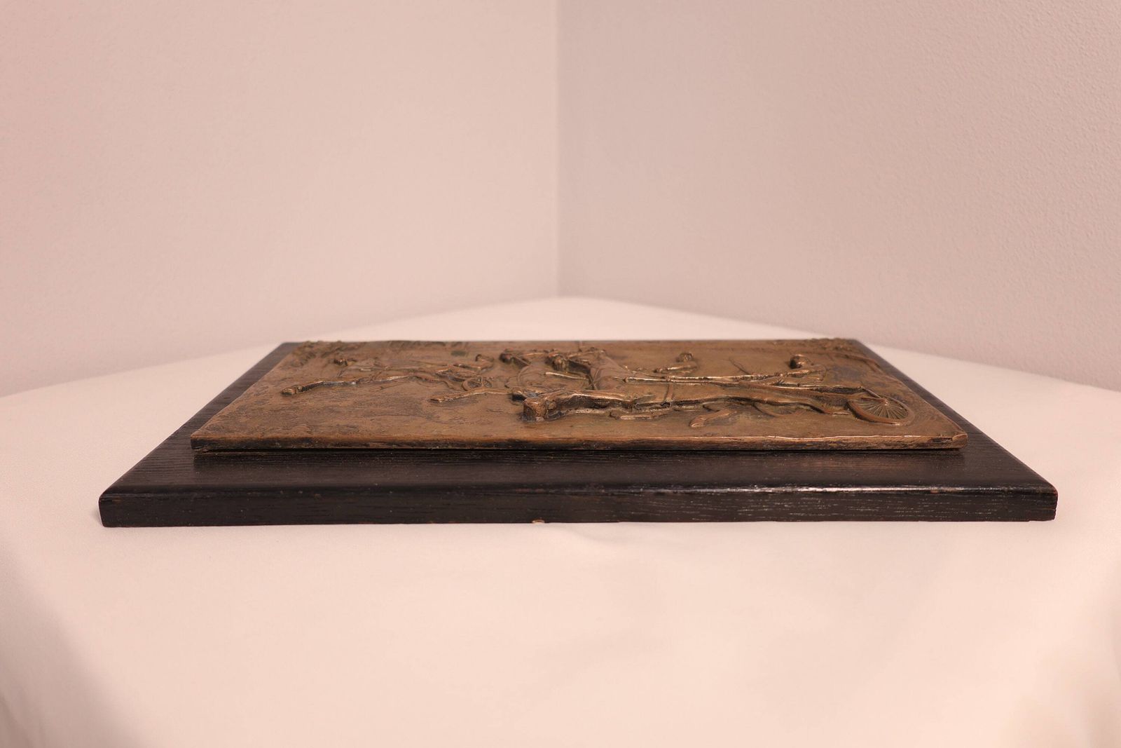 Bronze Chariot Race Relief Plaque. Bronze Plaque. Chariot Race Art. Detailed Bronze Artwork. Wall Art. Gift Idea. Mid Century Art photo buy