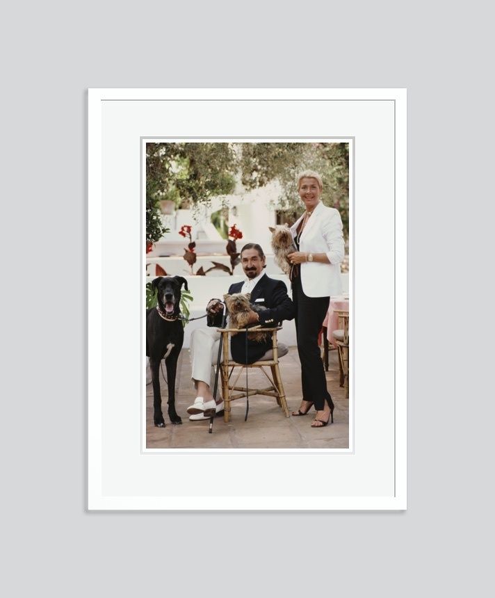 Slim Aarons 'Count And Countess Jaime De Mora Y Aragon' Framed White photo furniture