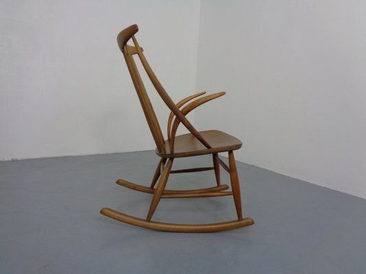 Iw3 Rocking Chair By Illum Wikkelsø For Niels Eilersen, Denmark, 1950s photo Furniture