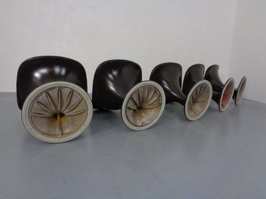1591.0 Orbit Chairs By Farner & Grunder For Herman Miller, 1970s, Set Of 5 photo