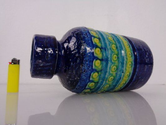 Studio Ceramic Vase By Aldo Londi For Bitossi, 1960s photo vintage