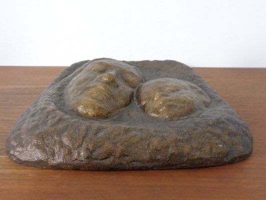 photo buy German Bronze Relief Of Mother With Baby, 1940s
