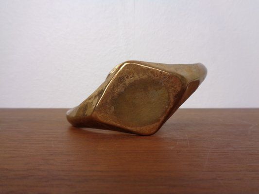 photo furniture Brutalist Heart Shaped Bronze Candlestick By Michael Harjes, 1960s