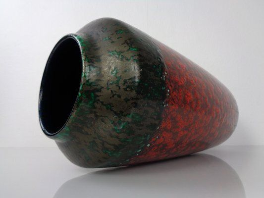 photo for sale Large Pop Art Model 517 50 Vase In Glazed Lava Ceramic From Scheurich, 1970s
