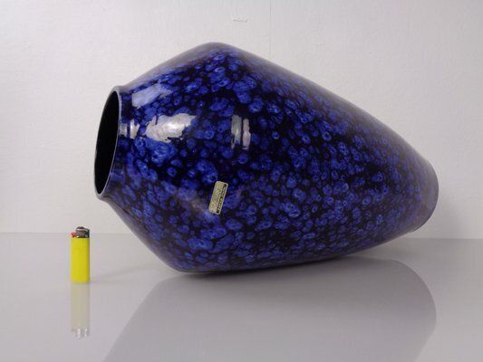 Home Decor Large Pop Art Model 540 48 Vase In Glazed Ceramic From Scheurich, 1970s photo