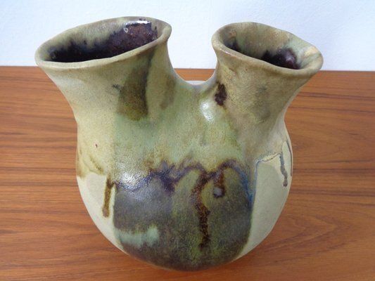 Danish Studio Ceramic Vase, 1960s photo Home Decor