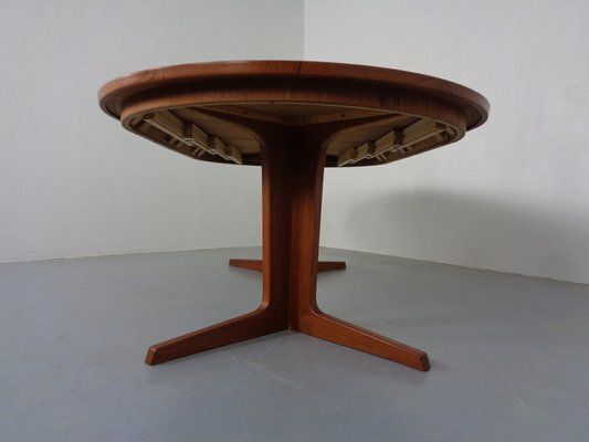 Furniture Extendable Teak Dining Table By Bernhard Pedersen & Son, Denmark, 1960s photo