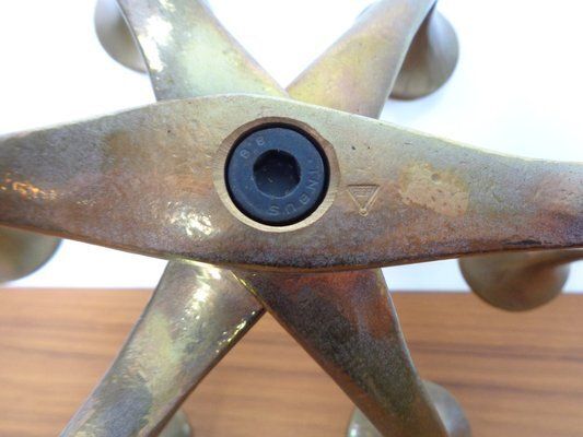 photo buy Brutalist Bronze Candleholder By Michael Harjes, 1960s