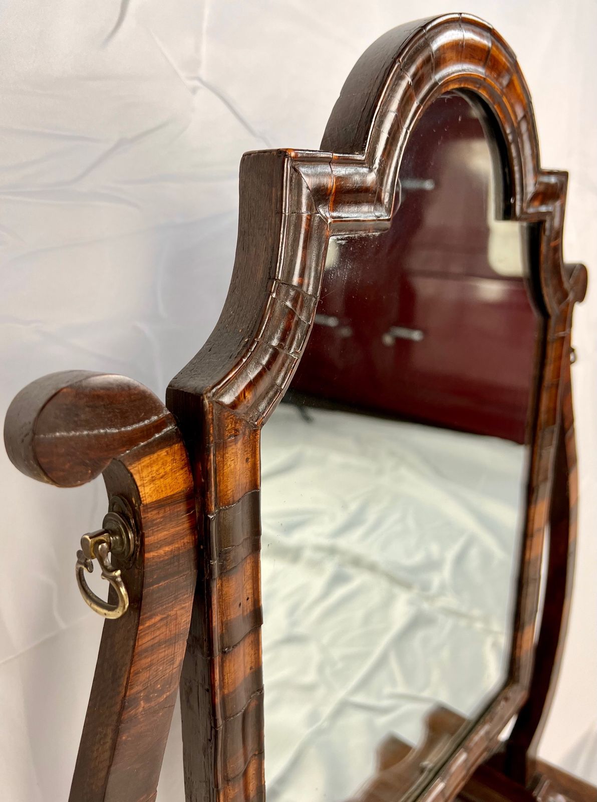 photo furniture Queen Anne Walnut And Laburnum Dressing Table/ Toilet Mirror