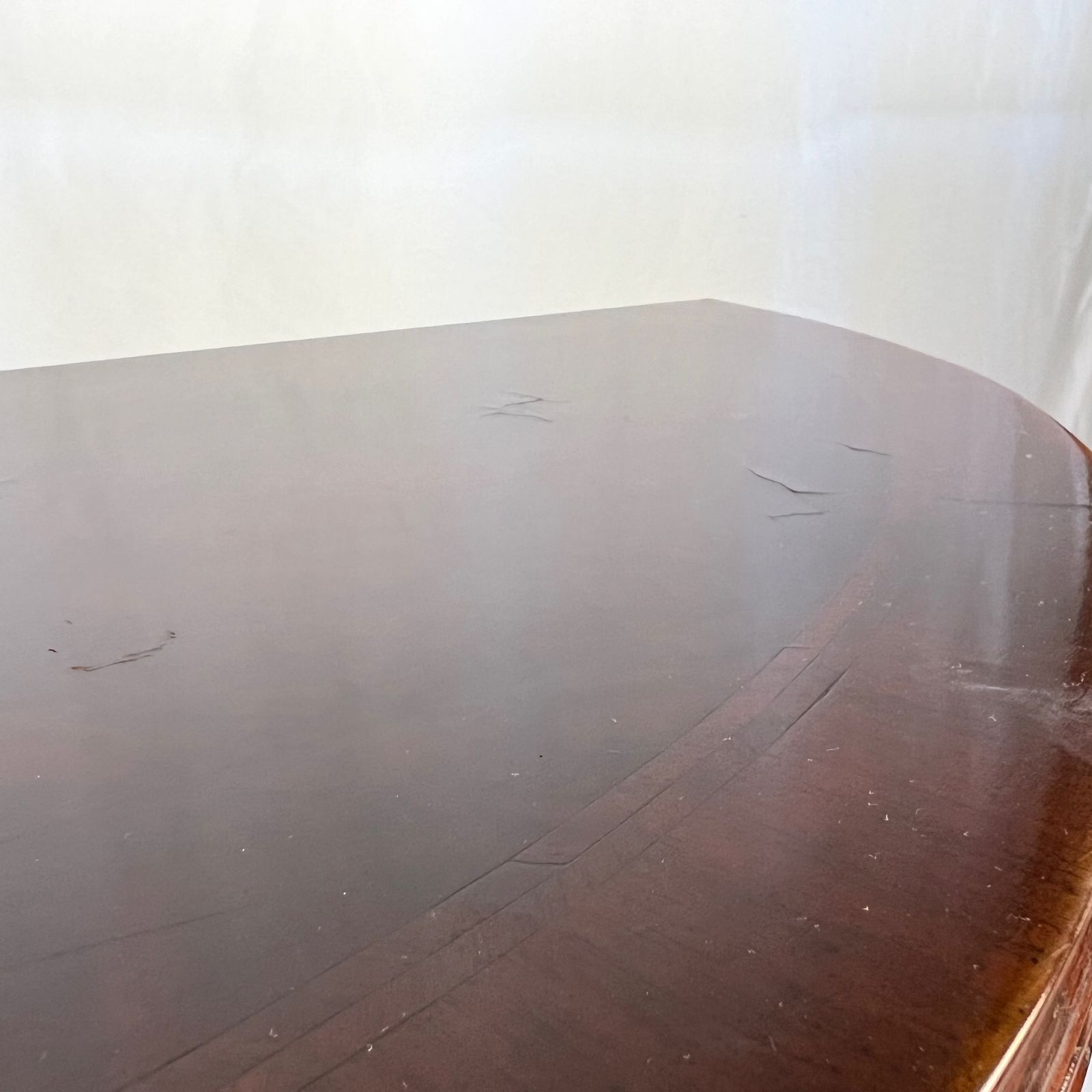 Small Victorian Figured Walnut Demi Lune Card Table In The George I Manner photo vinterior