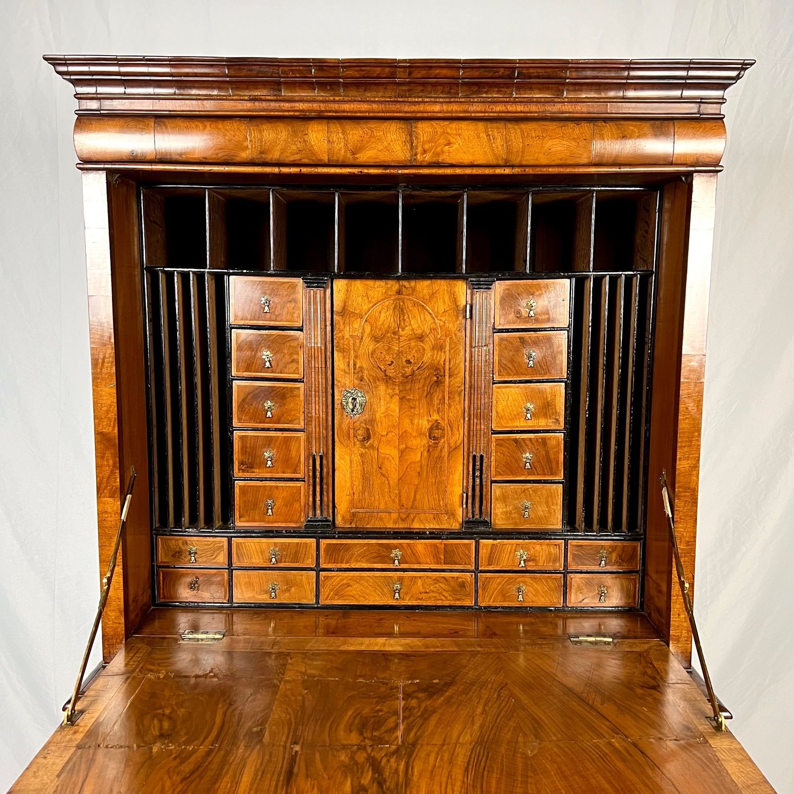 Queen Anne/ George I Inlaid, Figured Walnut Escritoire photo Furniture