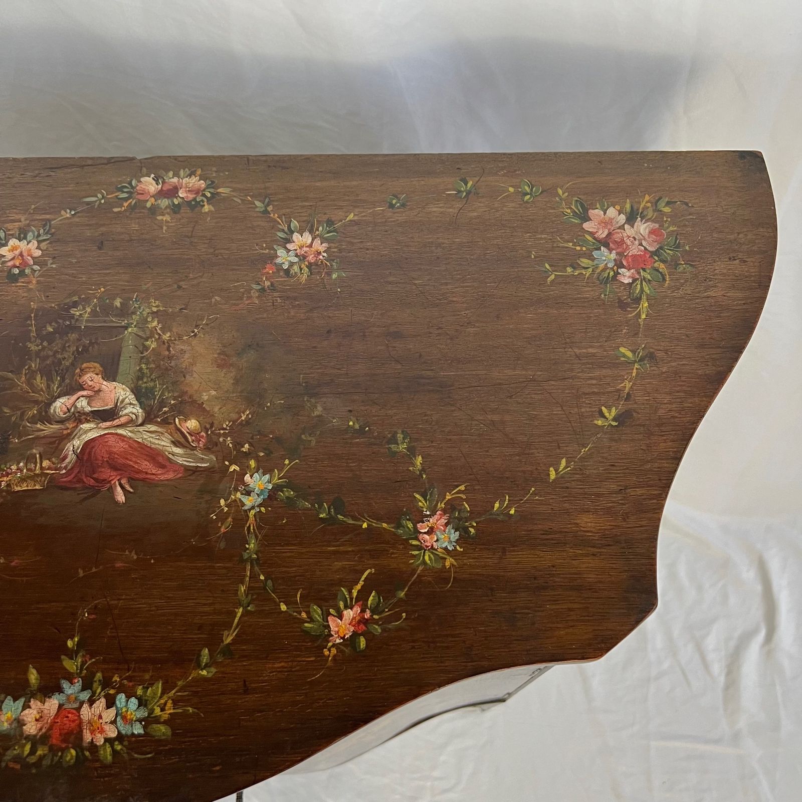 photo furniture Small 19th Century Sheraton Revival Simulated Rosewood Serpentine Commode